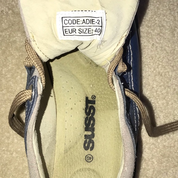 SOLD SUSST Leather Black & Blue Suede SOLD - Picture 8 of 8